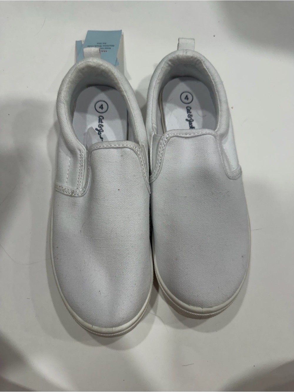 Cat & Jack White Slip-On Canvas Sneakers for Kids